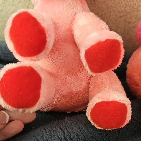 Ty Pink Flamingo and Hippo Plush Set - Picture 3 of 5